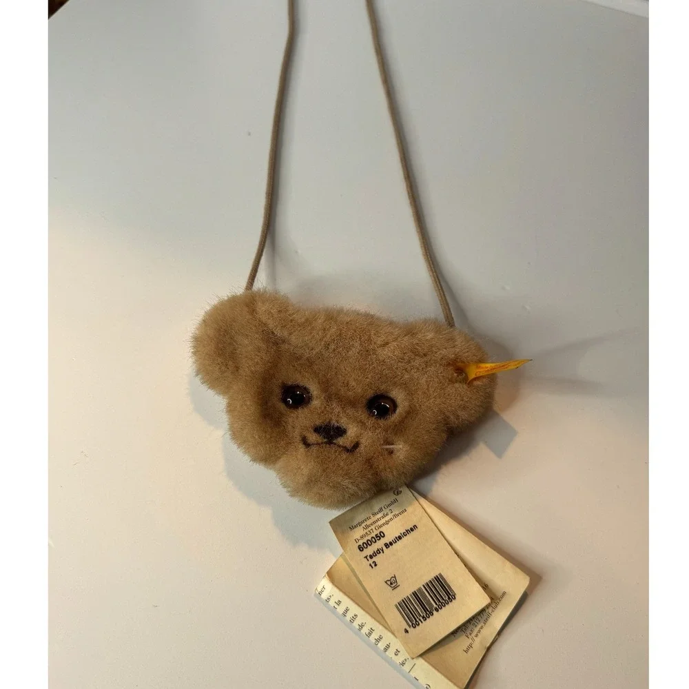 Rare New Steiff Teddy Bear Purse Y2K Button In Ear New With‎ Tags Germany